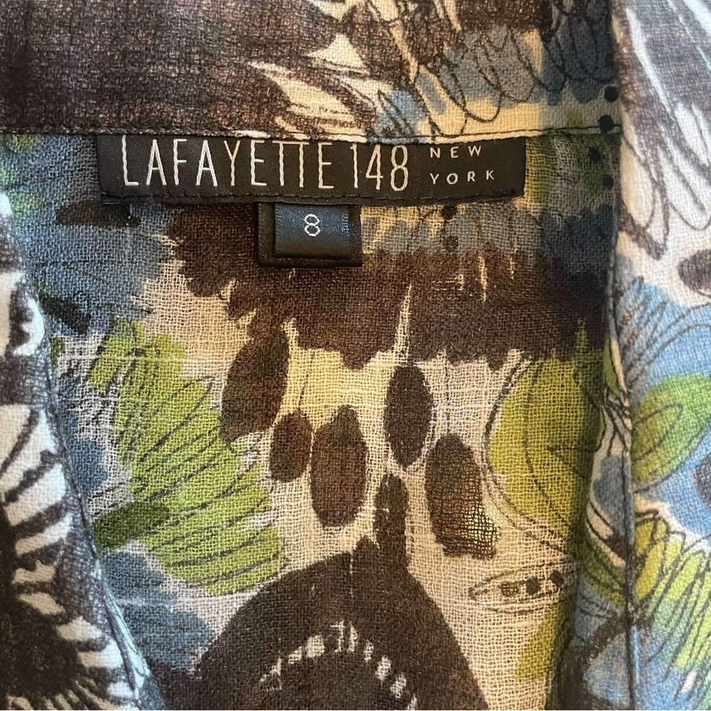 Women’s Lafayette, 148 New York linen top and skirt set size 8/10 - Picture 10 of 15
